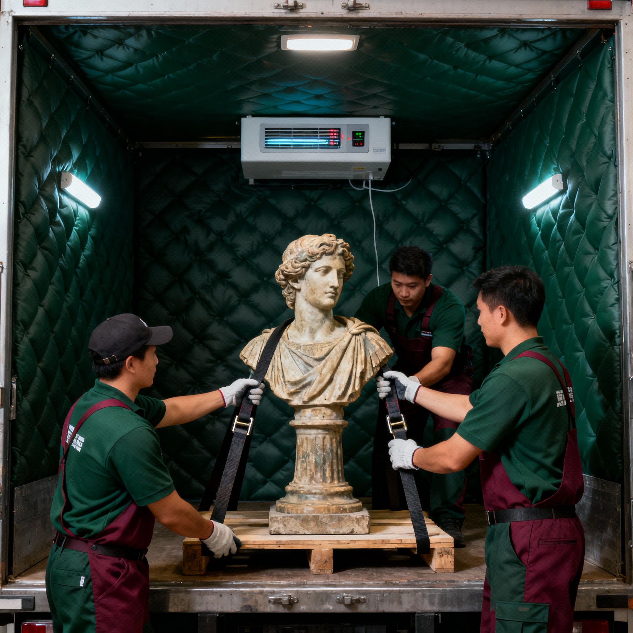 Curators preparing collections for move