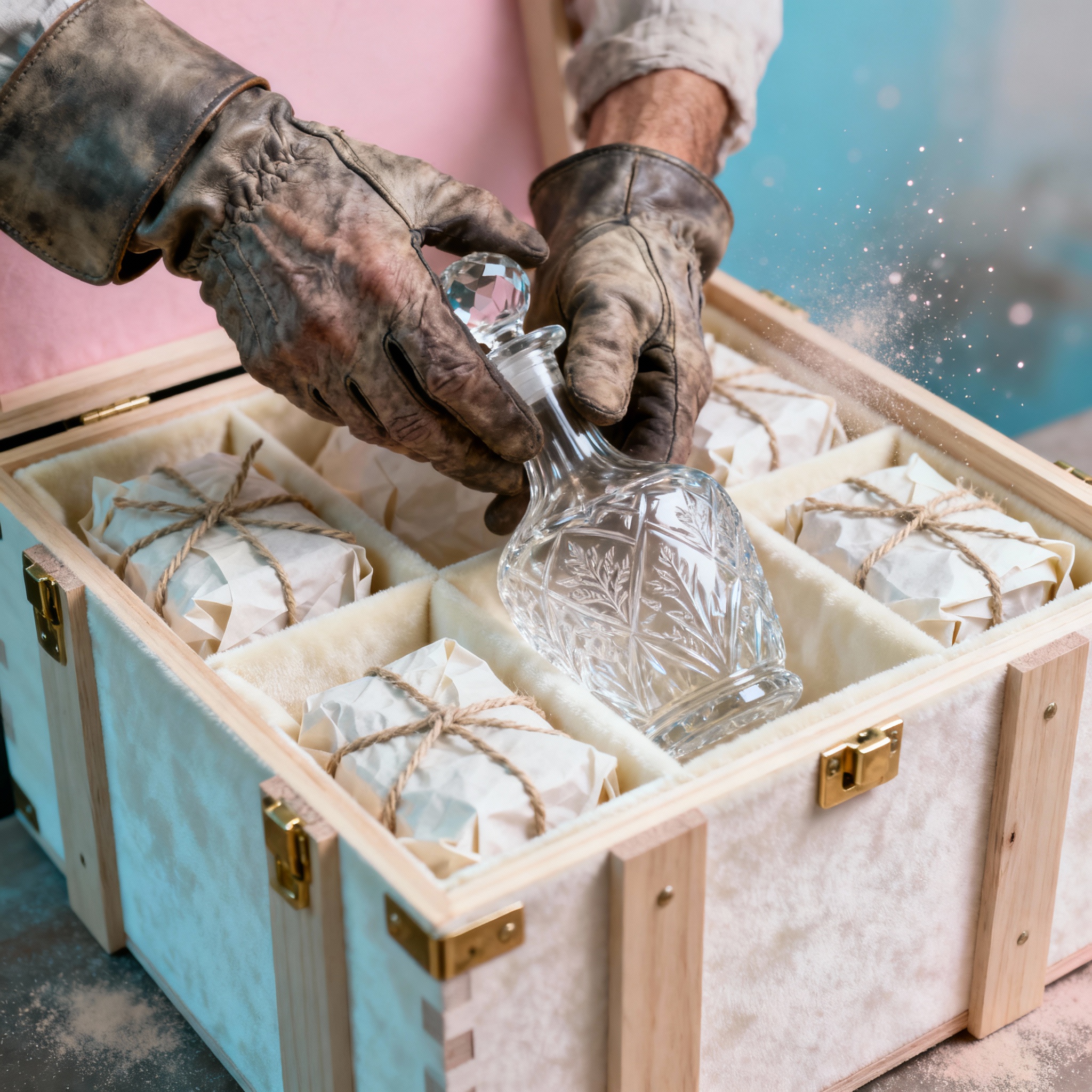 Gallery interior with valuable art collections